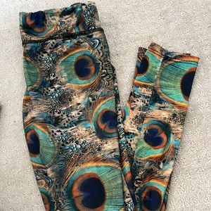 Peacock leggings